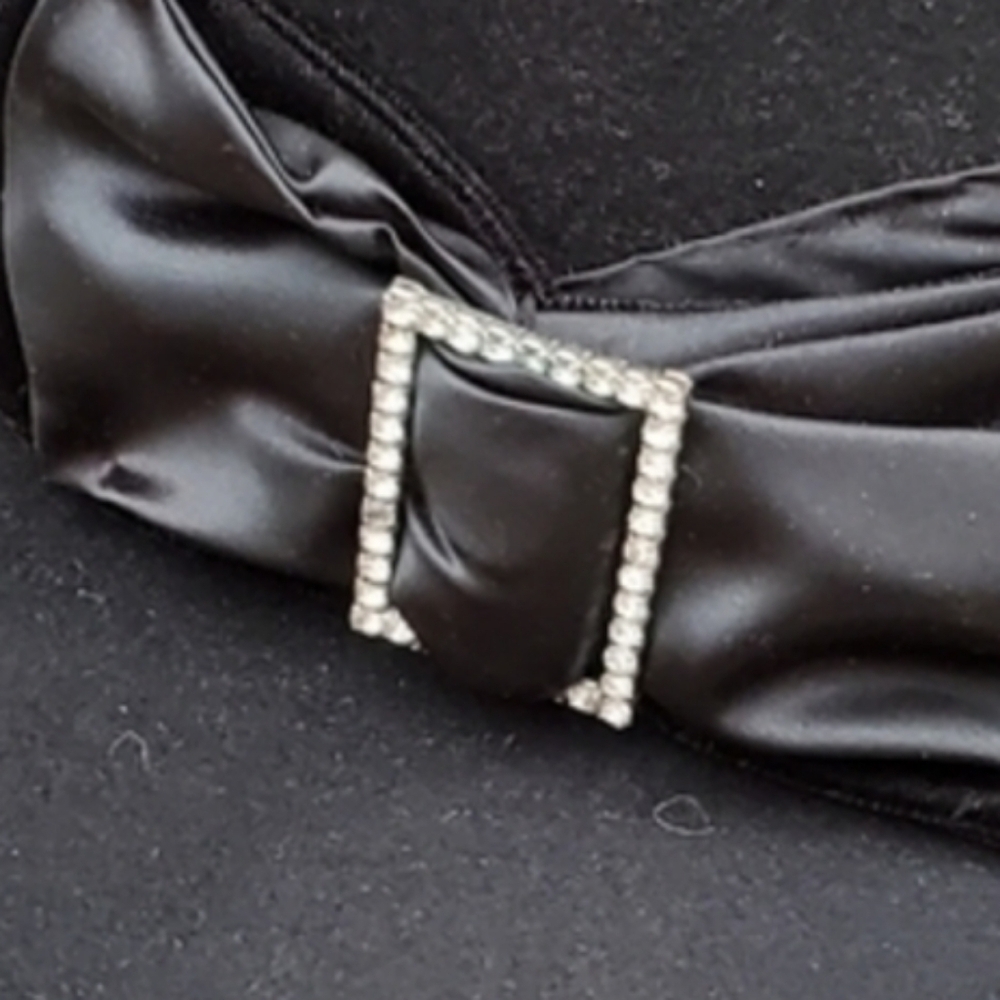 Vintage Rhinestone buckle Fair‎ Weather wool hat - Picture 10 of 10